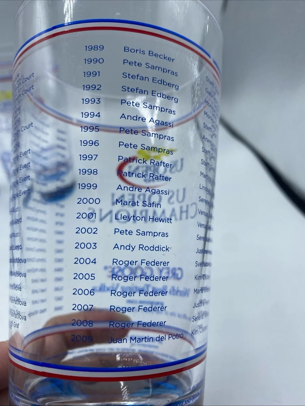 US Open Champions Grey Goose Plastic Cups Souvenir 6